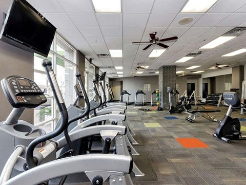 Fitness center with modern equipment, Roosevelt Square, Arizona
