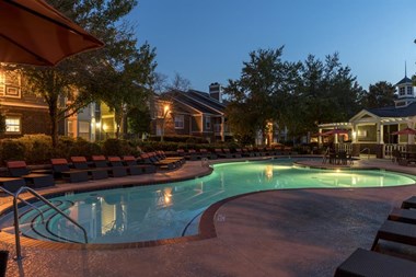 Twilight Pool With Clubhouse at Wyndchase at Aspen Grove, Franklin, TN, 37067