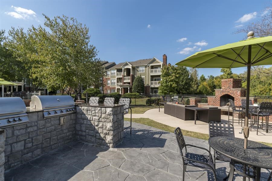 Outdoor Grill With Intimate Seating Area at Wyndchase Aspen Grove, Franklin, TN, 37067