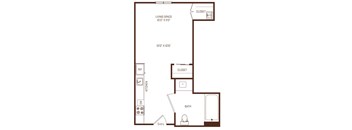 A2 floorplan at The Rey Apartments San Diego