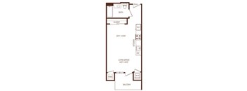 A3A floorplan at The Rey, San Diego, CA