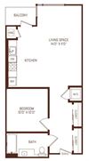 B10 floorplan B10 floorplan at The Rey, CA