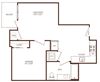 B1 floorplan B1 floorplan at The Rey Apartments San Diego, CA