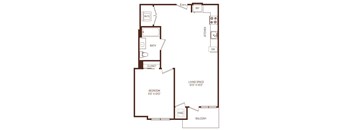 B4 floorplan at The Rey Apartments San Diego