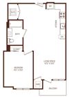 B4 floorplan B4 floorplan at The Rey Apartments San Diego