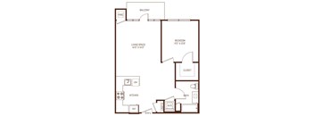 B8 floorplan at The Rey, California