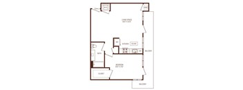 B9 floorplan at The Rey, San Diego, CA