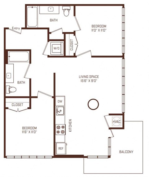 C2 floorplan at The Rey, CA