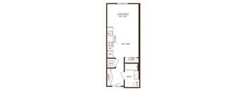 A01 Floor Plan at The Rey, San Diego, CA, 92101