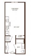 A01 Floor Plan A01 Floor Plan at The Rey, San Diego, CA, 92101