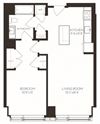 VI1A6 Floor Plan VI1A6 Floor Plan at Via Seaport Residences, Boston, MA