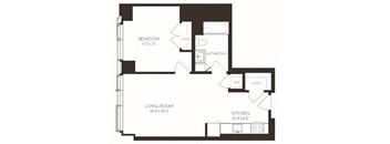 VI1I1 Floor Plan at Via Seaport Residences, Boston, 02210