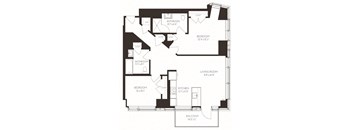 VI2G1 Floor Plan at Via Seaport Residences, Massachusetts