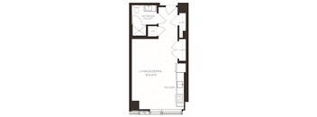 VISA5 Floor Plan at Via Seaport Residences, Boston, MA, 02210