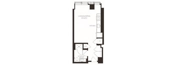 VISA8 Floor Plan at Via Seaport Residences, Boston, Massachusetts
