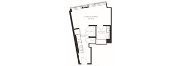 VISD1 Floor Plan at Via Seaport Residences, Boston