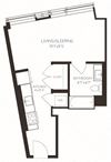 VISD1 Floor Plan VISD1 Floor Plan at Via Seaport Residences, Boston
