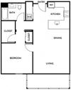 Floorplan A18 Floorplan A18 at Lyric in Walnut Creek, CA