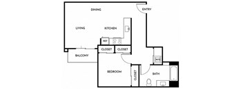 Floorplan A3 at Lyric in Walnut Creek, CA