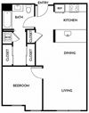 Floorplan A4 Floorplan A4 at Lyric in Walnut Creek, CA