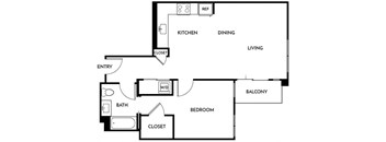 Floorplan A6 at Lyric in Walnut Creek, CA