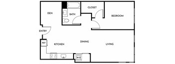 Floorplan B1 at Lyric in Walnut Creek, CA