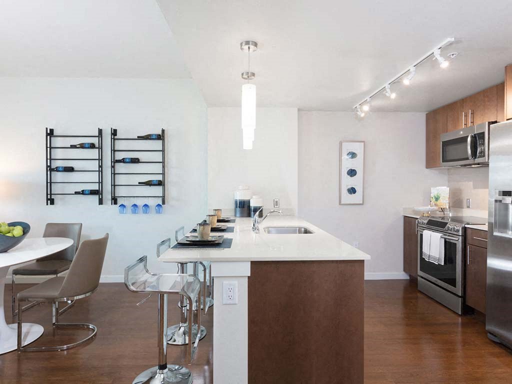 Kitchen and dining room at Lyric, Walnut Creek, CA, 94596