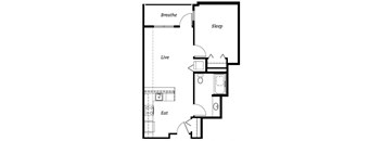 A3 Floor Plan at Cook Street, Oregon, 97227