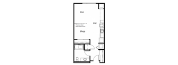 EFF2 Floor Plan at Cook Street, Portland, Oregon