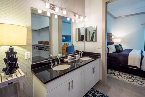 Spacious Bedrooms With En Suite Closet And Bathrooms at Berkshire Spring Creek, Garland, Texas