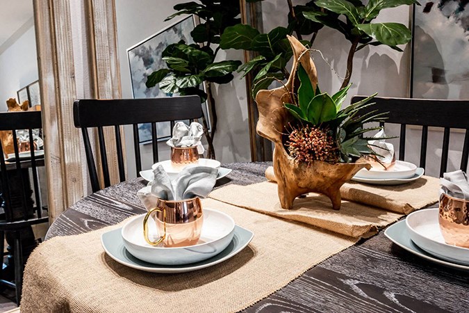 dining and foyer at Berkshire Creekside, Texas, 78130