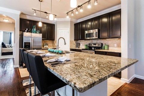 Granite Countertop Kitchen at Villages of Briggs Ranch, San Antonio