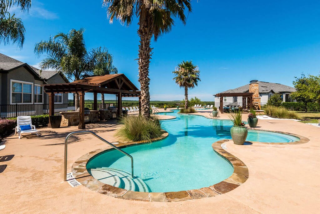 Glimmering Pool at Villages of Briggs Ranch, Texas