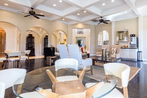 High Ceiling Lounge Area at Villages of Briggs Ranch, Texas, 78245
