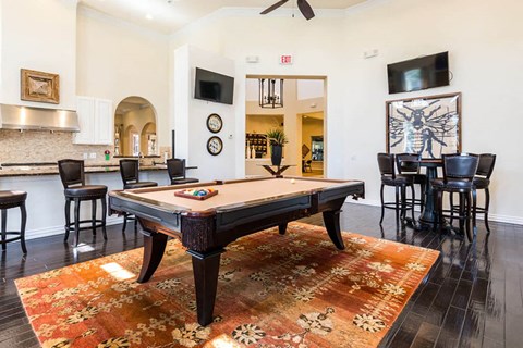 Billiards Table at Villages of Briggs Ranch, San Antonio