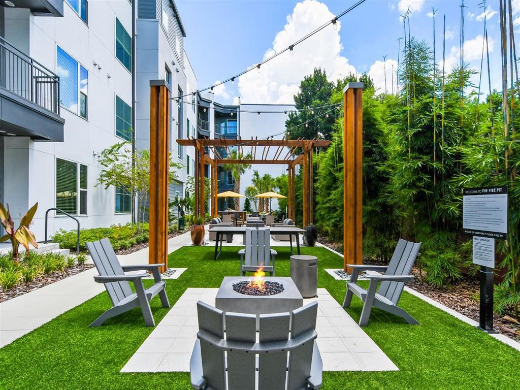 Outdoor Fireplace Lounge at Berkshire Winter Park, Winter Park