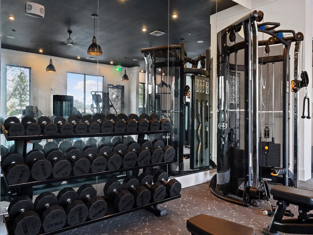 Free Weights In Gym at Berkshire Winter Park, Florida