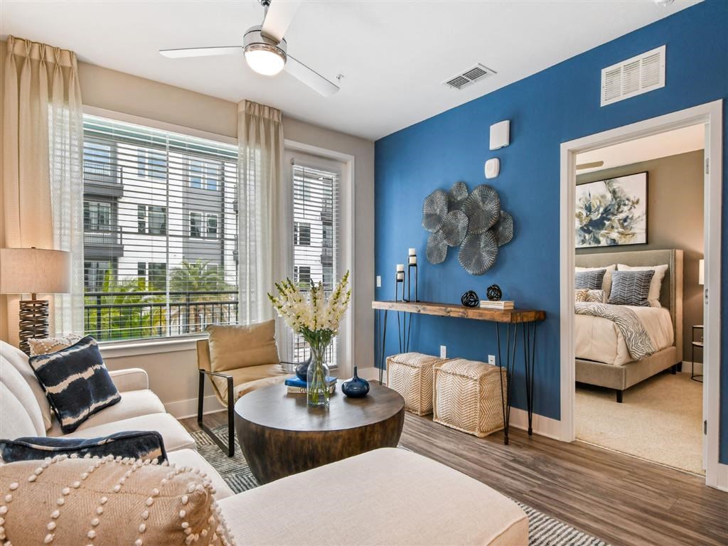 Living Room With Bedroom View at Berkshire Winter Park, Winter Park, Florida