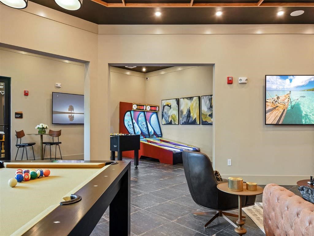 Billiards Table In Game Room at Berkshire Winter Park, Winter Park, FL, 32789