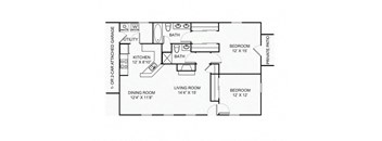 B3R floor plan Kensington Grove apartments
