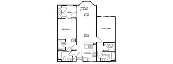 a floor plan of a house