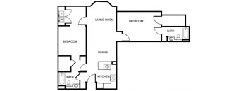 a floor plan of a house