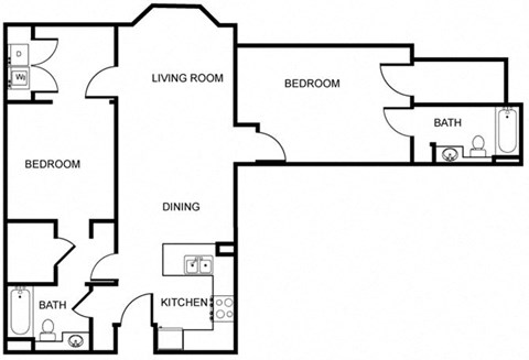 a floor plan of a house