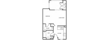 a floor plan of a small apartment
