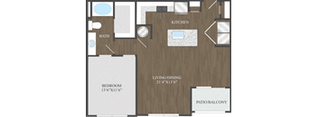 A3 floorplan at Aspire at 610 apartments