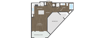A4 floorplan at Aspire at 610 apartments