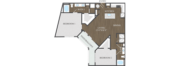 B4 floorplan at Aspire at 610 apartments