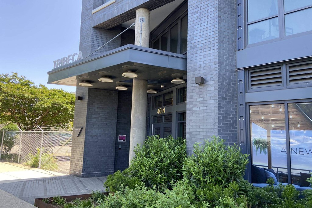 an exterior view of Tribeca NOMA apartments in Washington DC