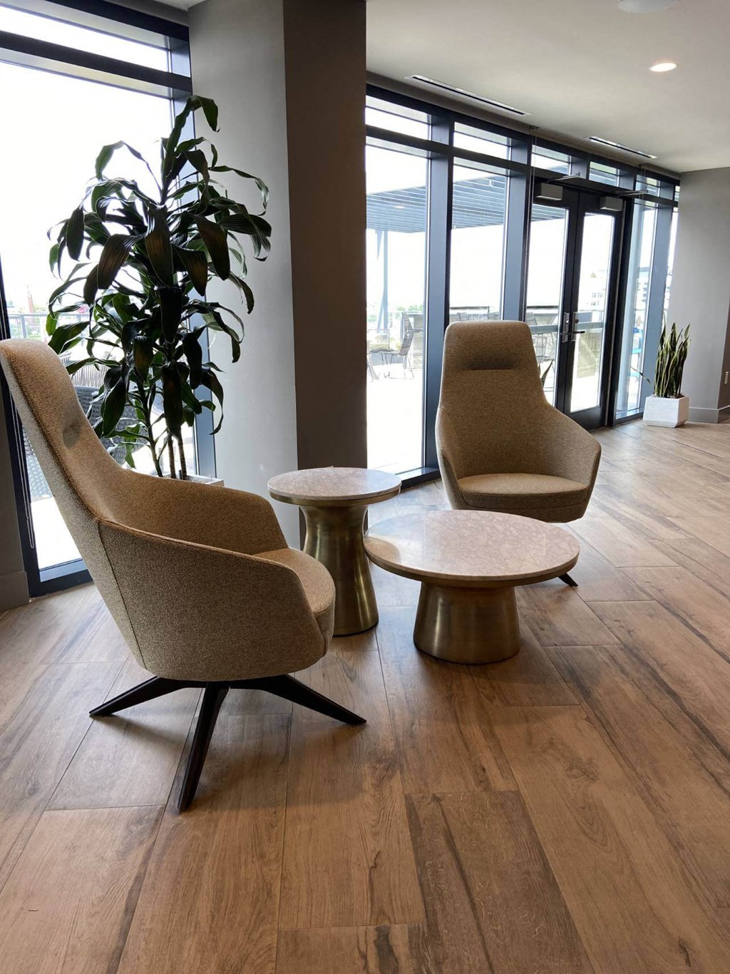 a seating space in Tribeca NOMA apartments