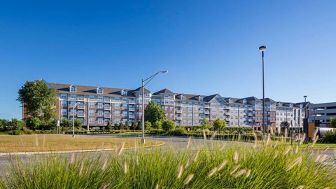 an exterior view of Reveal Hackensack apartments